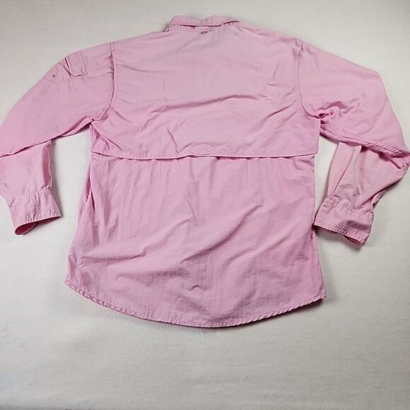 Bimini Bay Outfitters Outdoor Longsleeve Women Button Shirt Large Pink Fishing - Picture 9 of 13